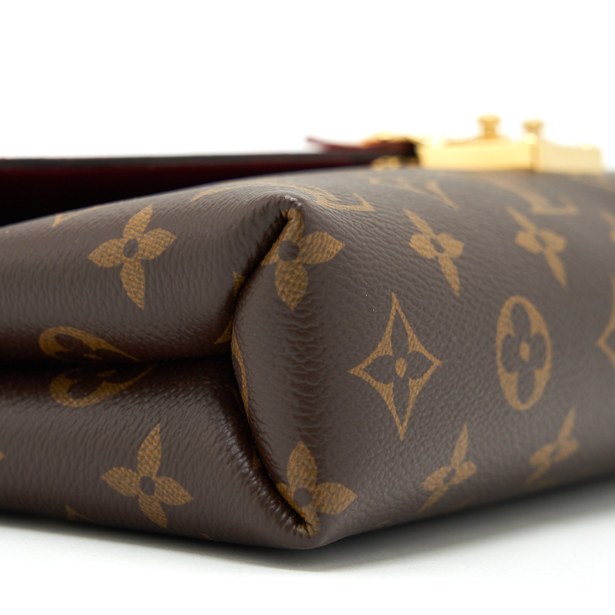 LOUIS VUITTON PALLAS CHAIN BAG CERISE MONOGRAM CANVAS/LEATHER GHW