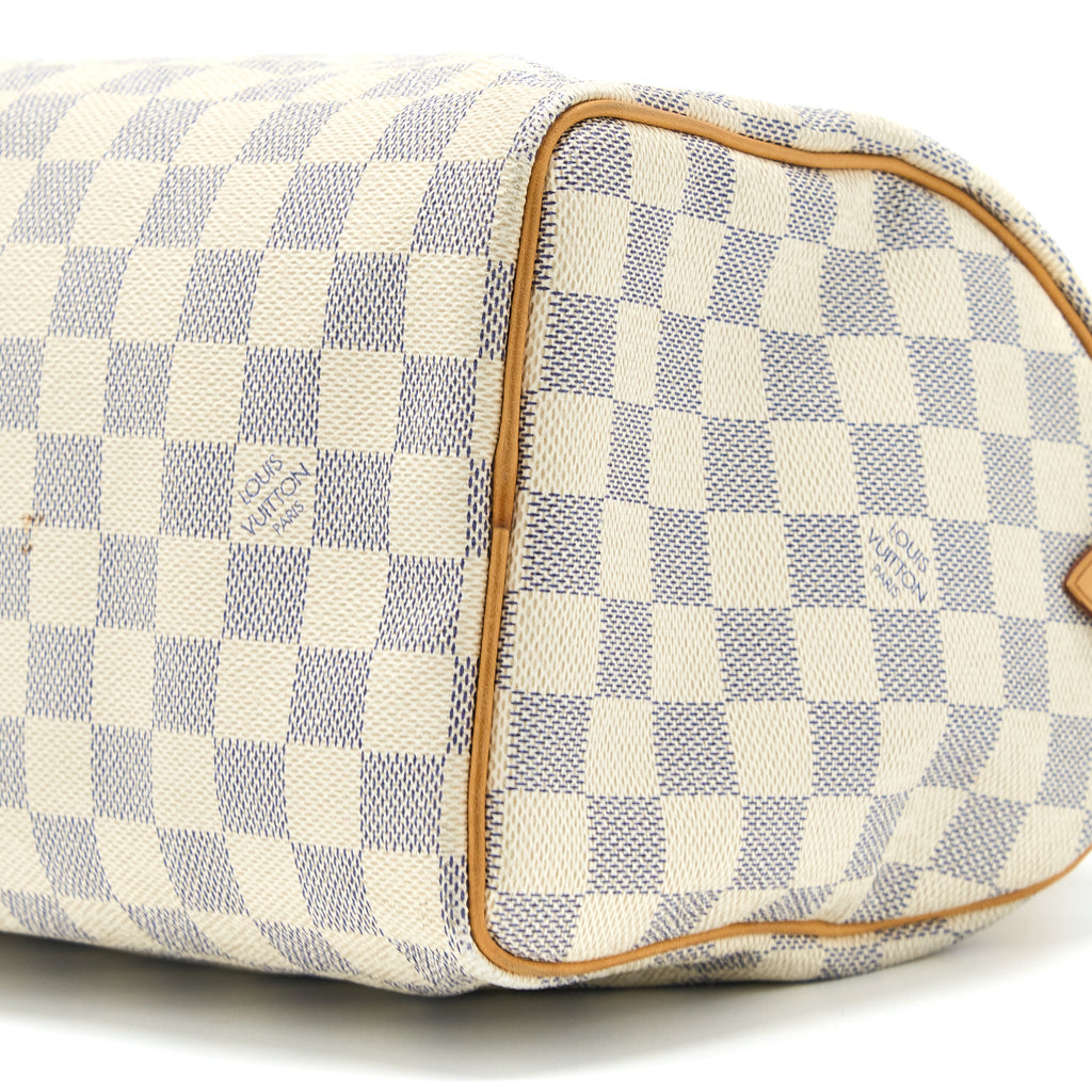 LOUIS VUITTON SPEEDY 25 DAMIER AZUR CANVAS GHW