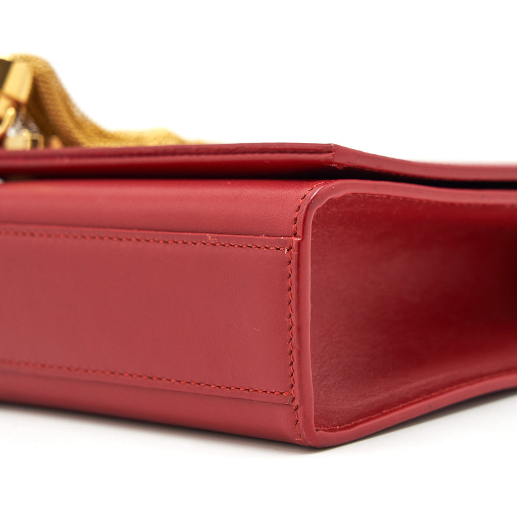 SAINT LAURENT (YSL) MEDIUM KATE BAG TASSEL RED GHW