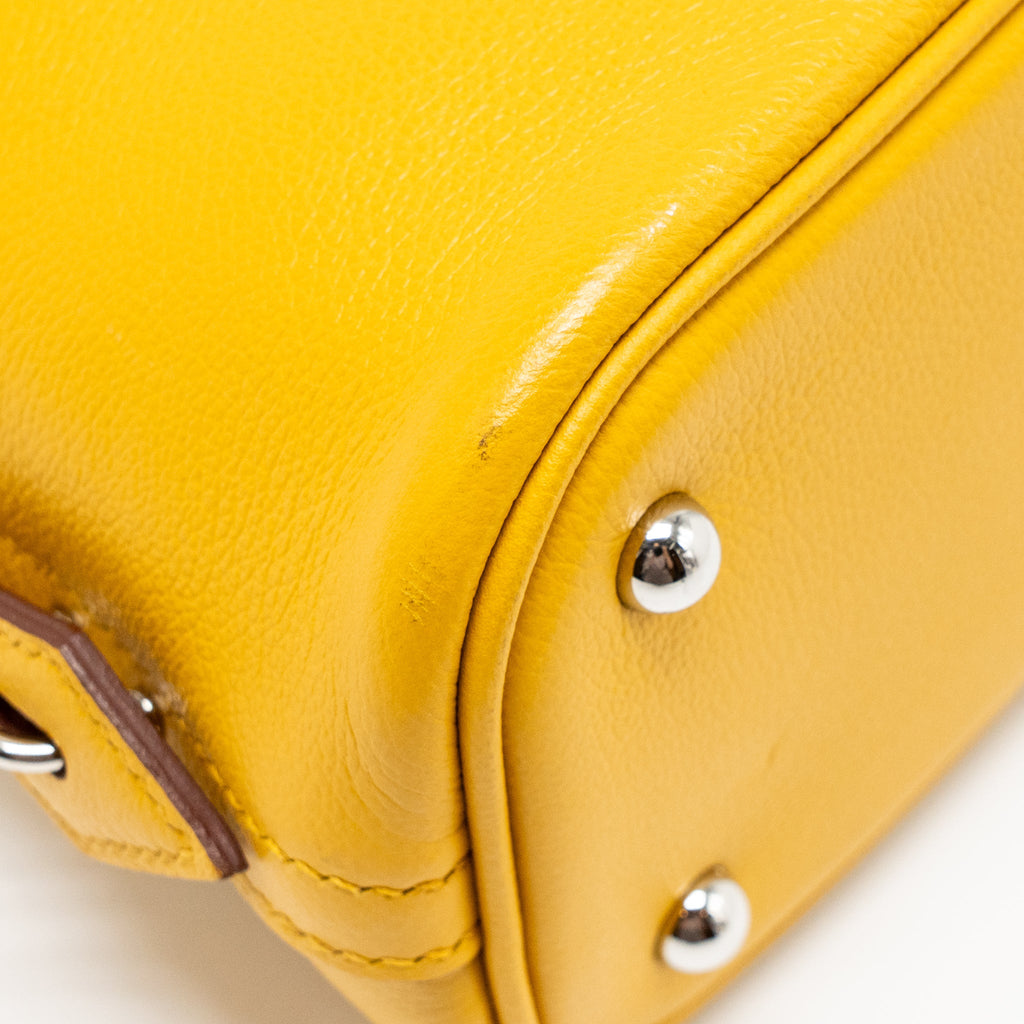 HERMES BOLIDE 1923 25 EVERCOLOR JAUNE AMBER / ROSE ETE SHW