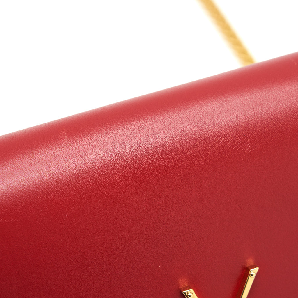 SAINT LAURENT (YSL) MEDIUM KATE BAG TASSEL RED GHW