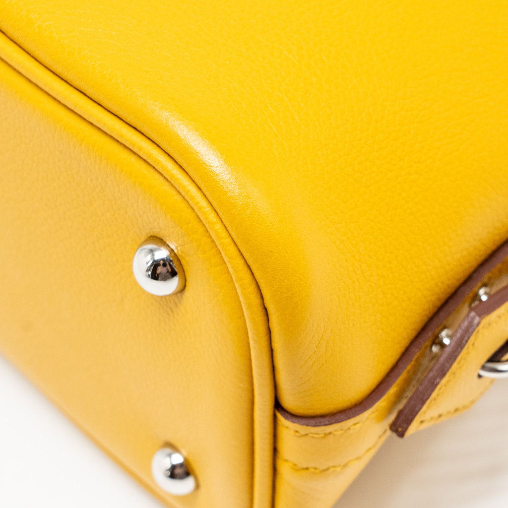 HERMES BOLIDE 1923 25 EVERCOLOR JAUNE AMBER / ROSE ETE SHW