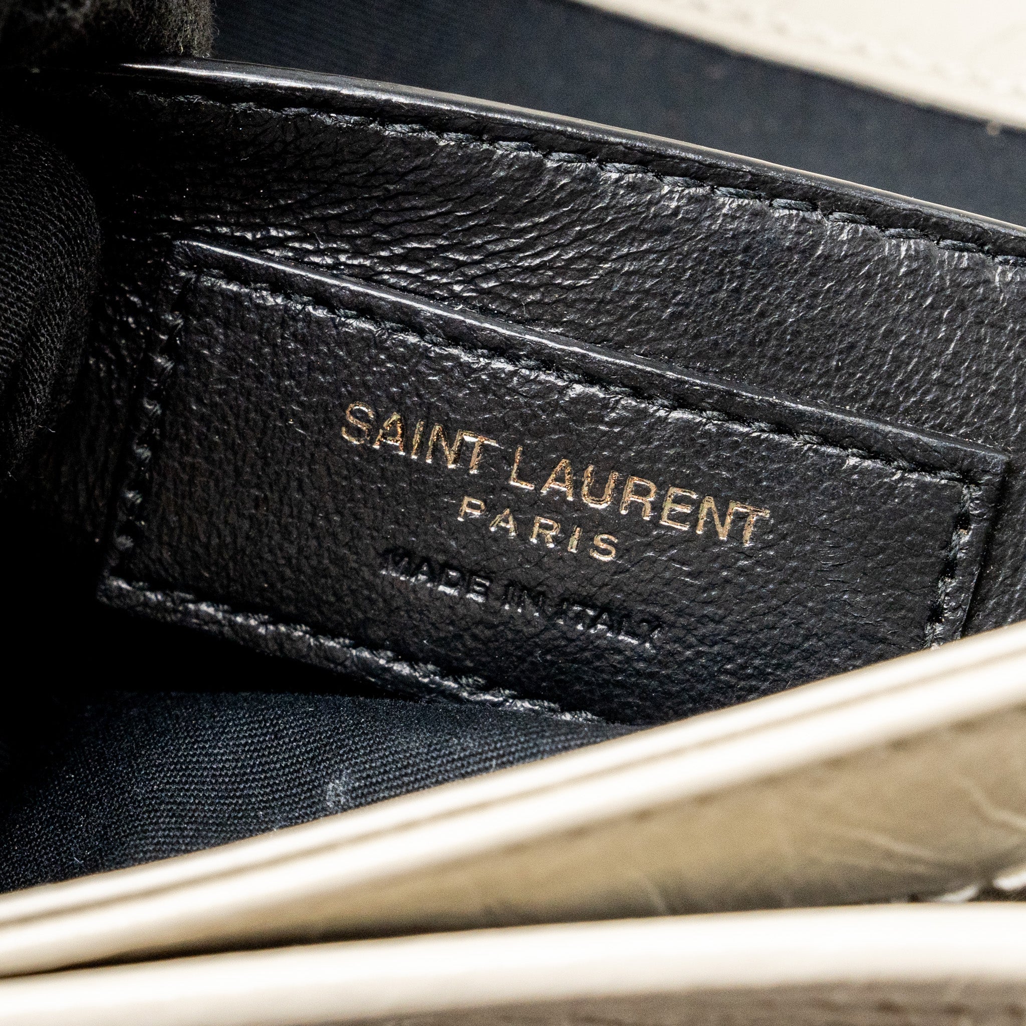 SAINT LAURENT/YSL NIKI BABY FLAP BAG CALFSKIN WHITE SHW