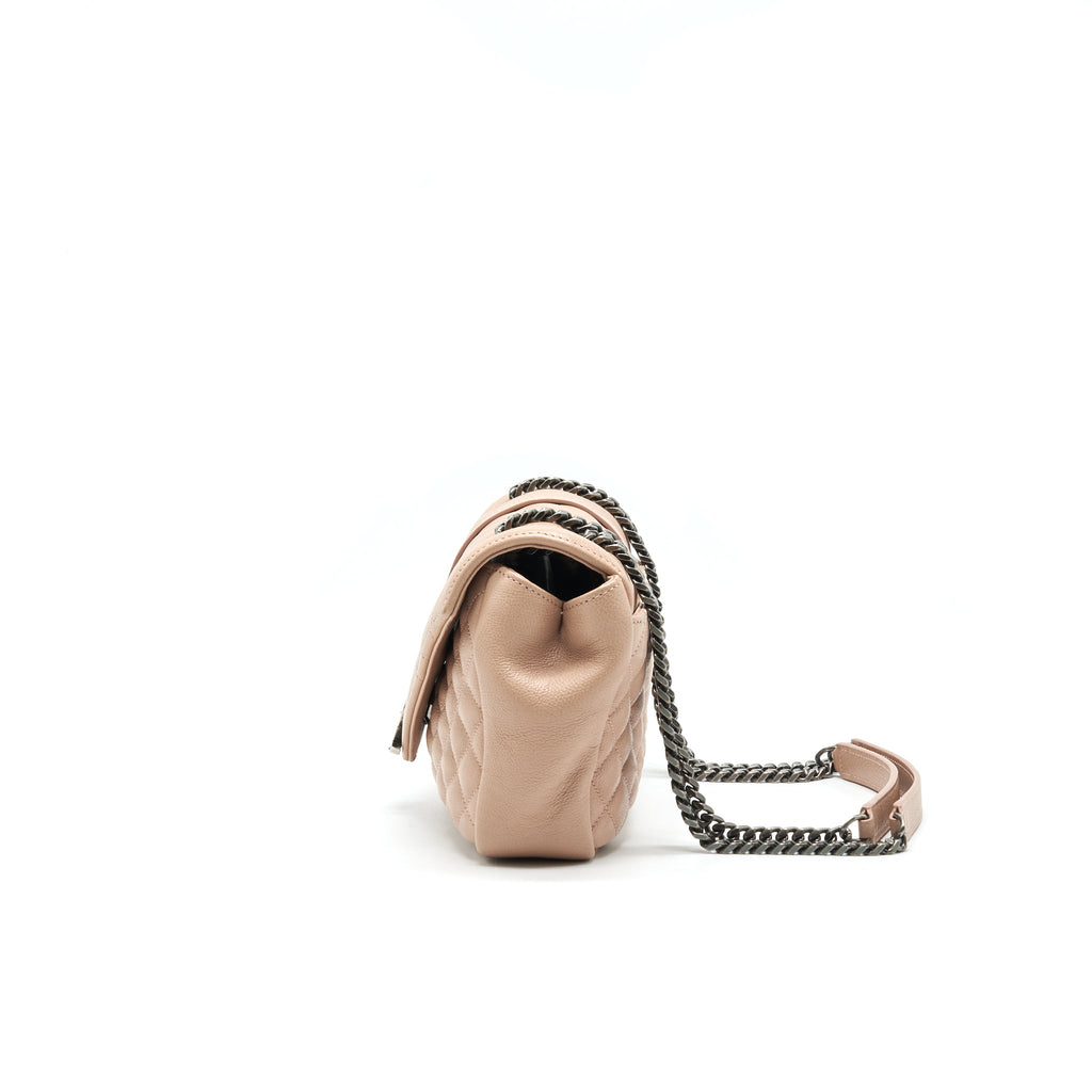 SAINT LAURENT MONOGRAM ENVELOPE BAG DUSTY ROSE