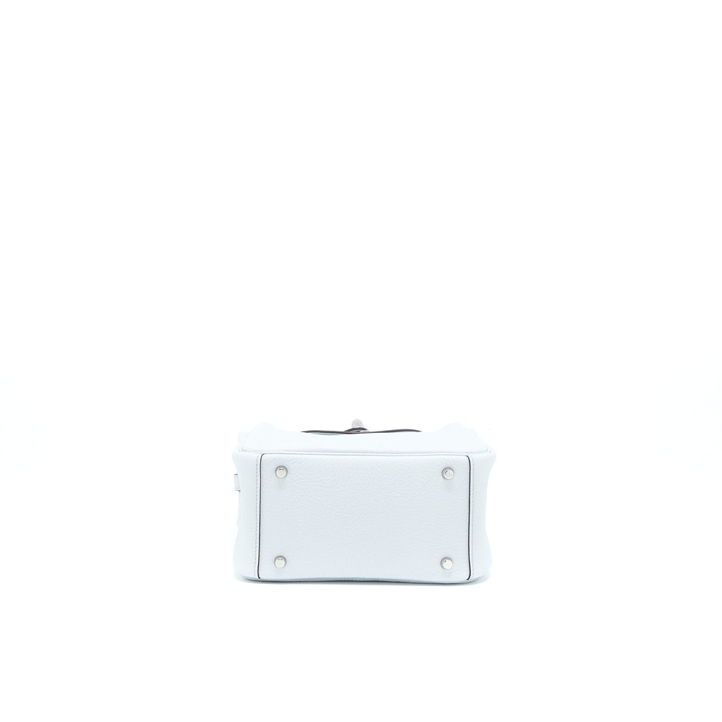 HERMES MINI LINDY CLEMENCE BLUE PALE SHW
