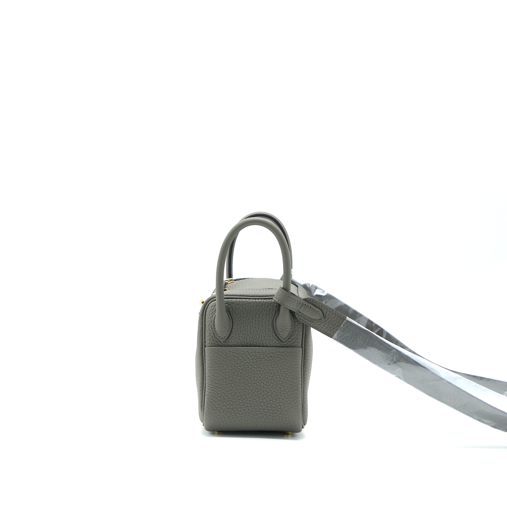 HERMES MINI LINDY CLEMENCE 0L GRIS MEYER GHW