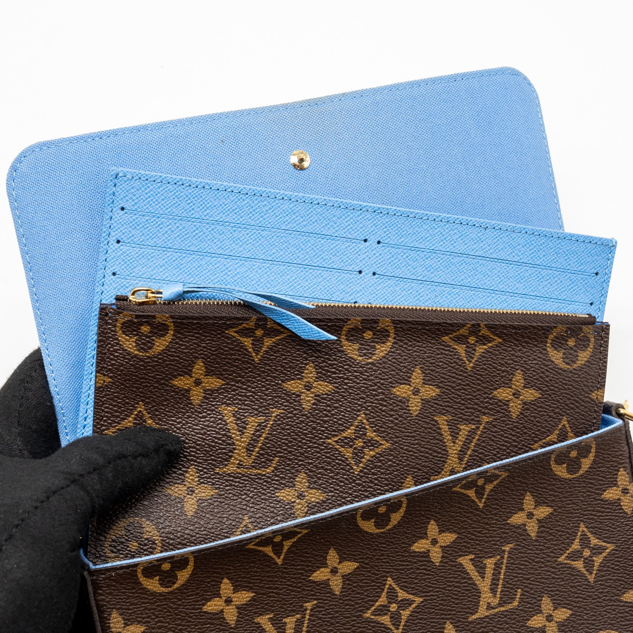 LOUIS VUITTON FELICIE POCHETTE LIMITED EDITION MONOGRAM CANVAS GHW
