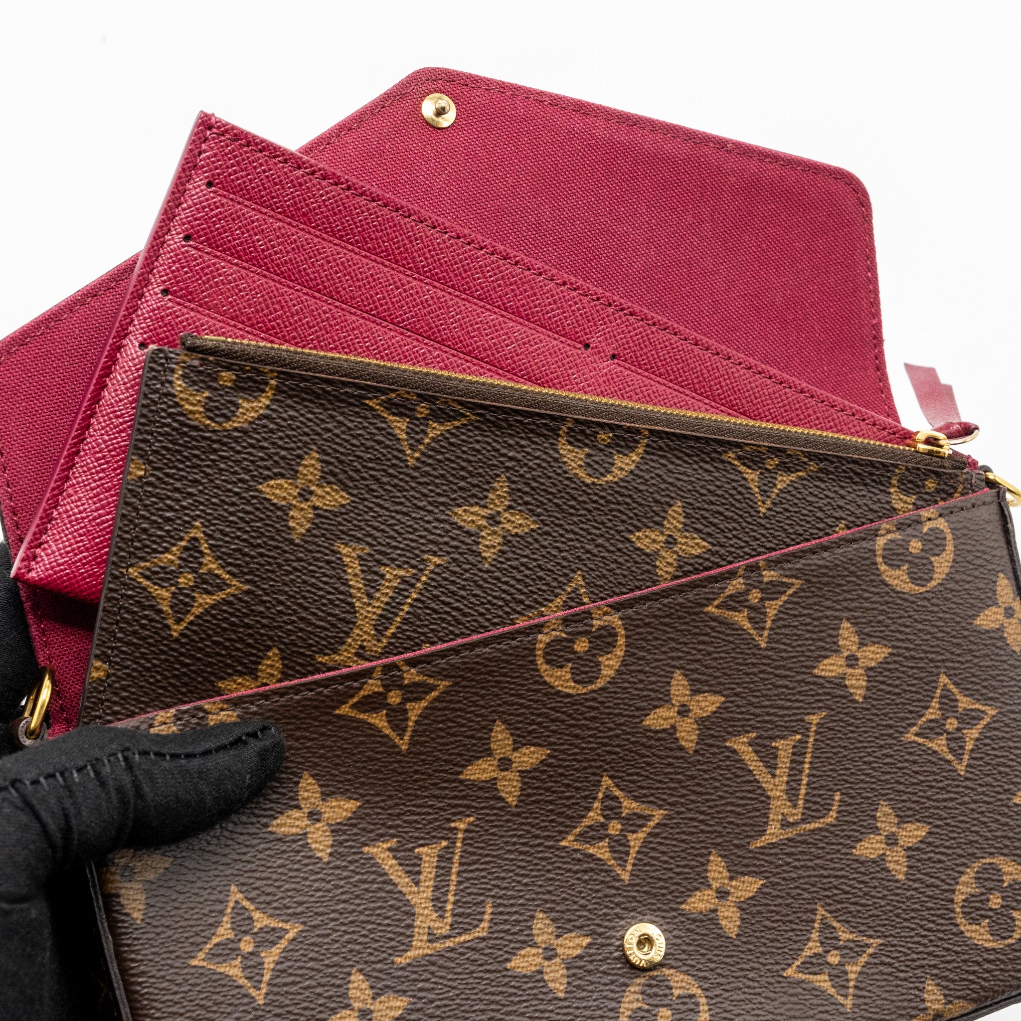 LOUIS VUITTON FELICIE POCHETTE MONOGRAM CANVAS GHW