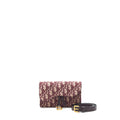 DIOR SADDLE BELT POUCH RED OBLIQUE GHW