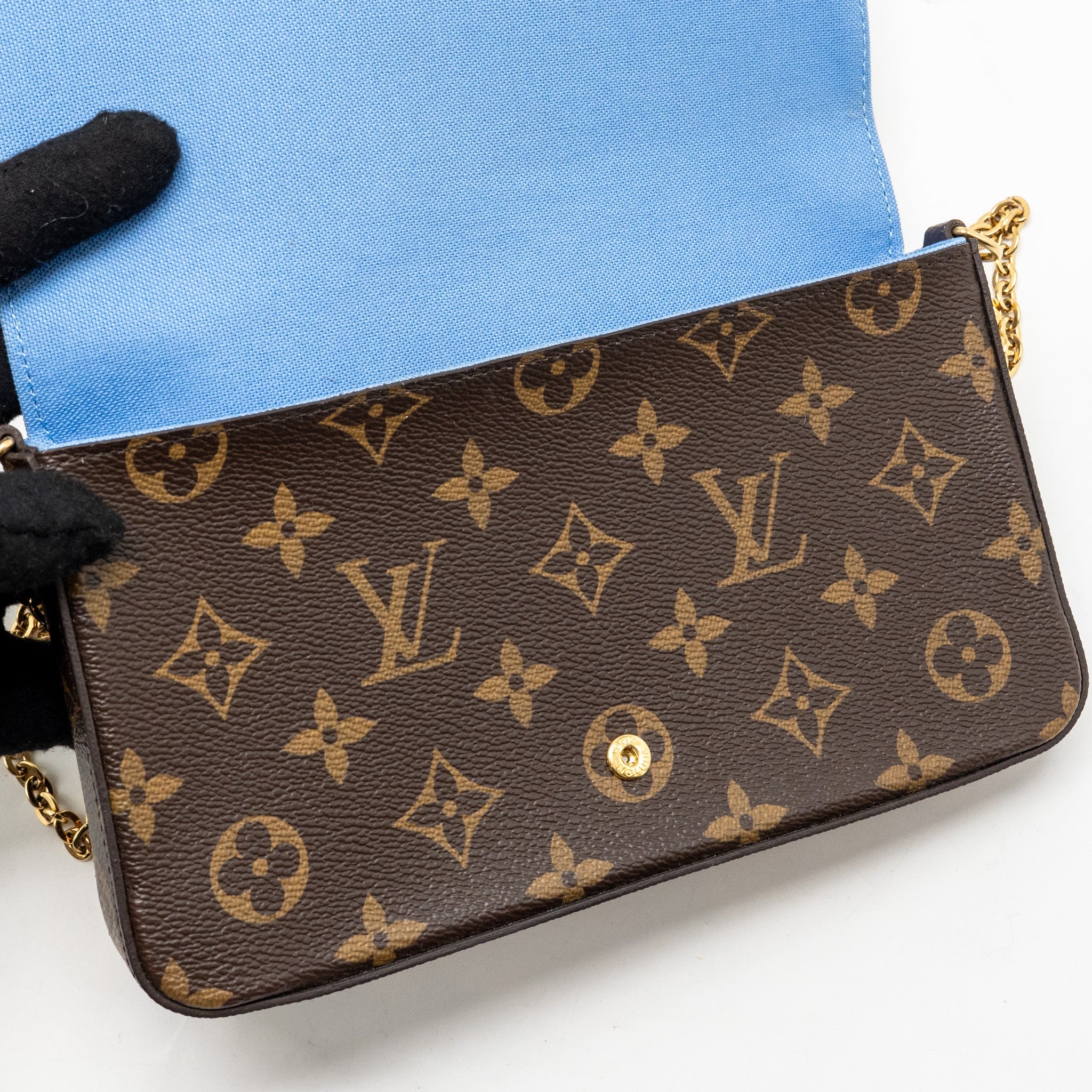 LOUIS VUITTON FELICIE POCHETTE LIMITED EDITION MONOGRAM CANVAS GHW