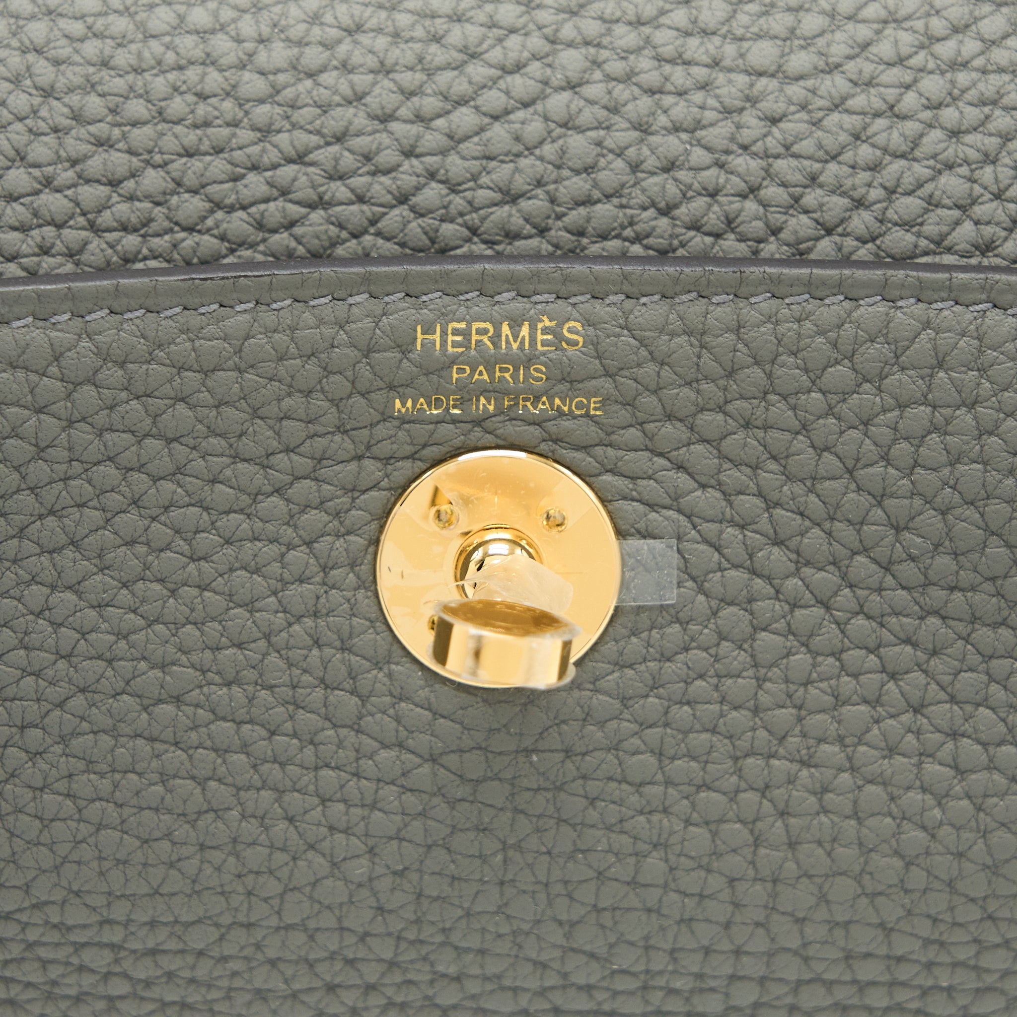 HERMES MINI LINDY CLEMENCE 0L GRIS MEYER GHW