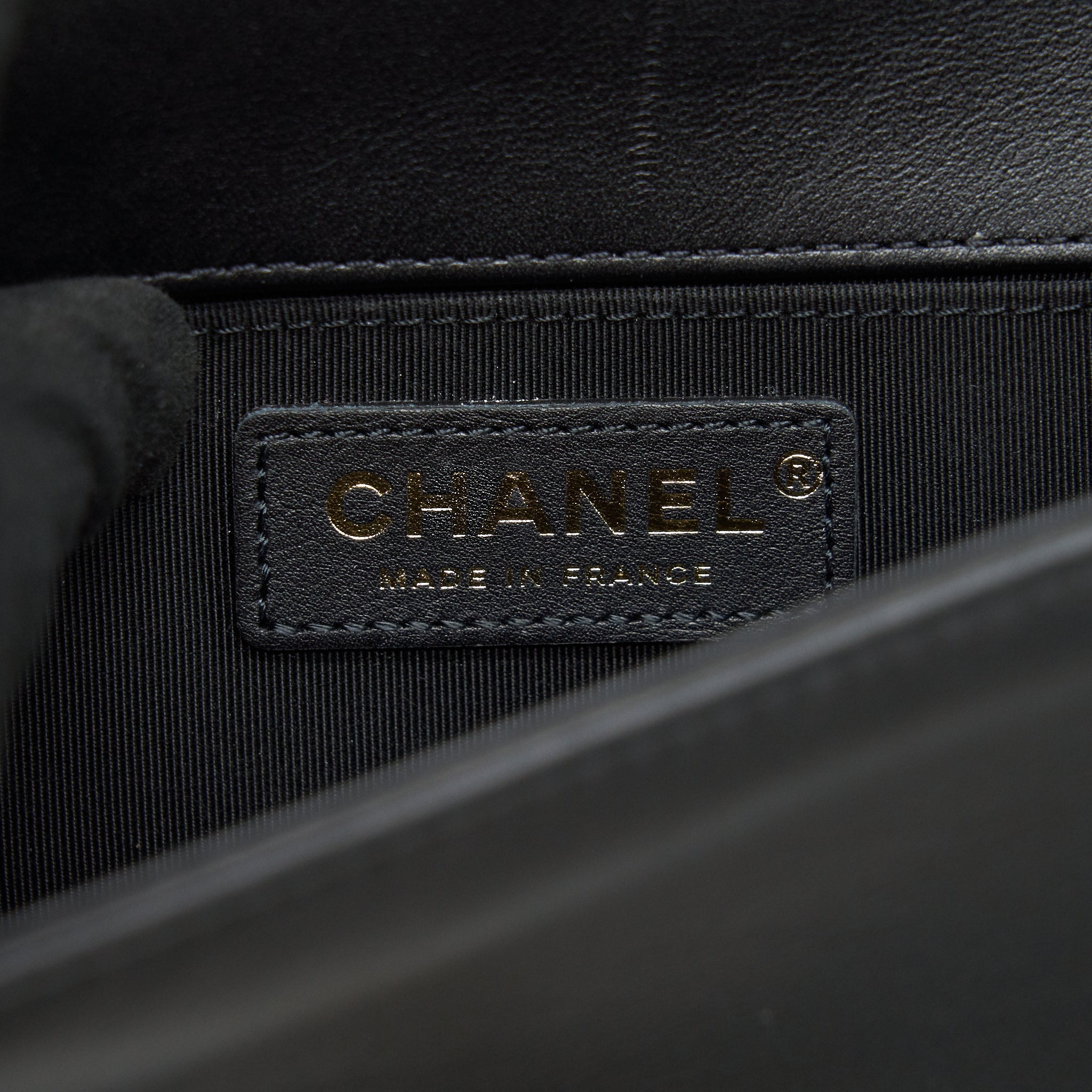 CHANEL SMALL BOY BAG CALFSKIN BLACK WITH GHW SERIAL27