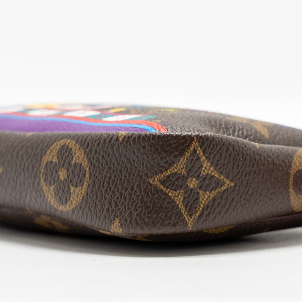 LOUIS VUITTON 2020 MINI POCHETTE 2020 CHRISTMAS ANIMATION BUMPER CARS MONOGRAM CANVAS GHW