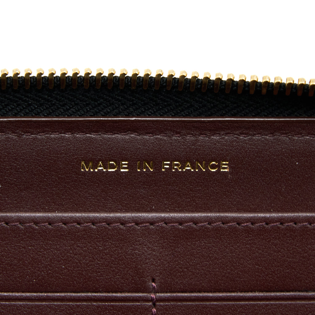 CHANEL ZIPPY LONG WALLET CAVIAR BLACK GHW