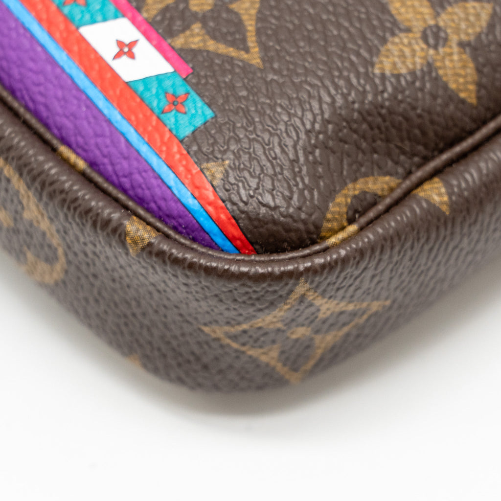 LOUIS VUITTON 2020 MINI POCHETTE 2020 CHRISTMAS ANIMATION BUMPER CARS MONOGRAM CANVAS GHW