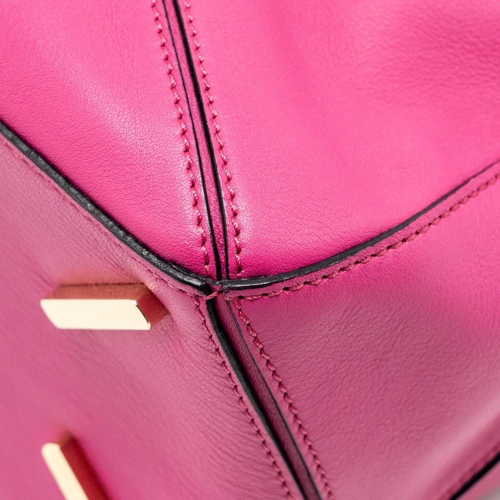LOEWE MEDIUM PUZZLE BAG CALFSKIN FUCHSIA GHW