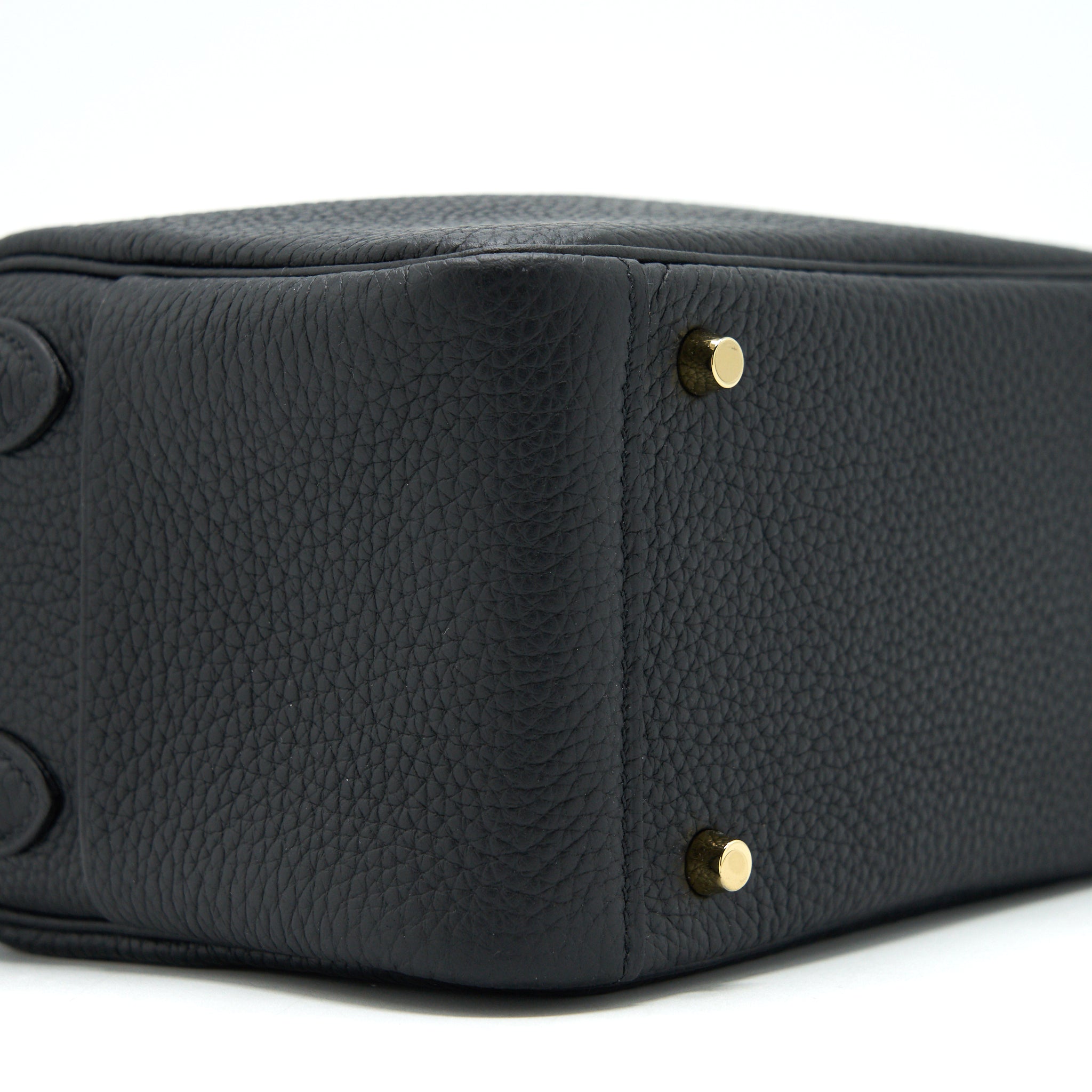 HERMES MINI LINDY BLACK GHW