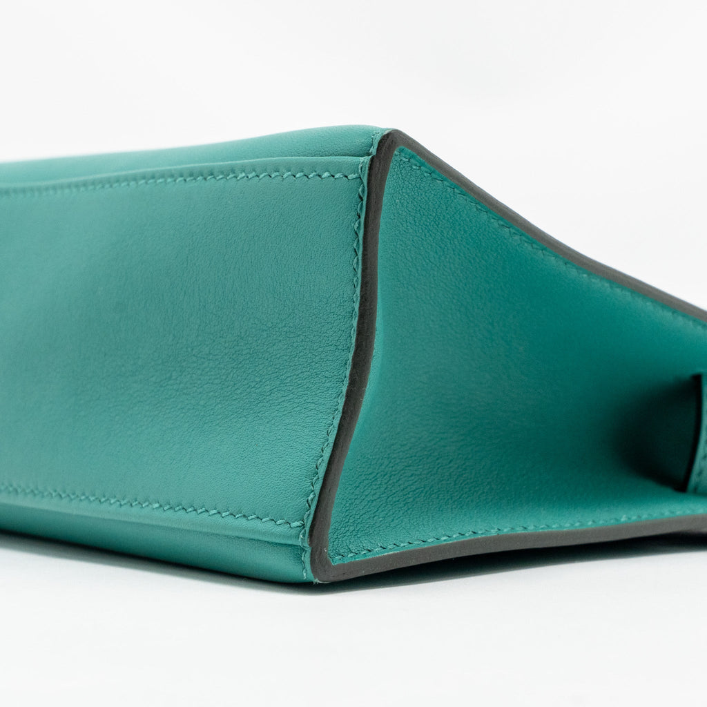 HERMES KELLY POCHETTE SWIFT VERT VERONE GHW