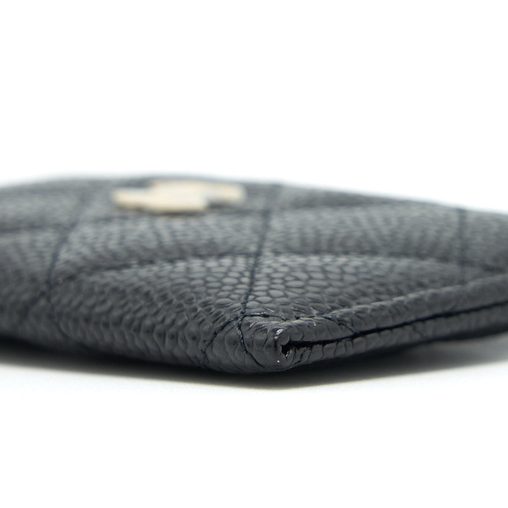 CHANEL CLASSIC CARD HOLDER CAVIAR BLACK GHW