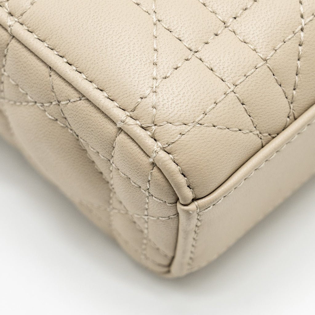 DIOR MEDIUM LADY D-JOY BAG LAMBSKIN BEIGE LGHW
