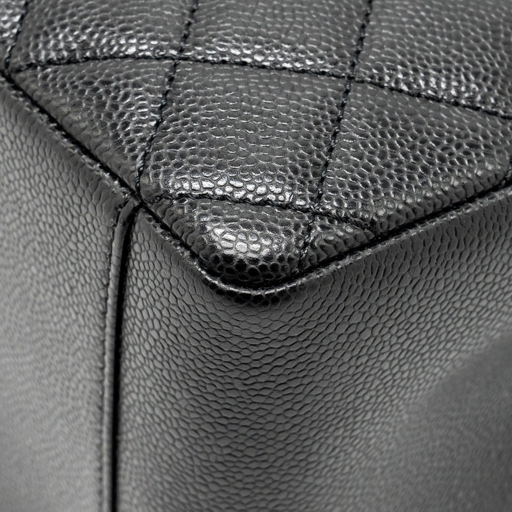 CHANEL GRAND SHOPPING TOTE / GST CAVIAR BLACK SHW