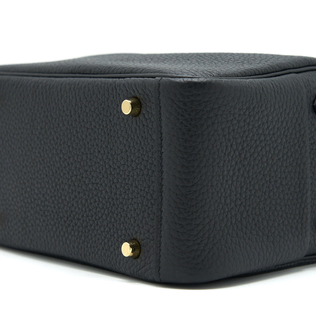 HERMES MINI LINDY BLACK GHW