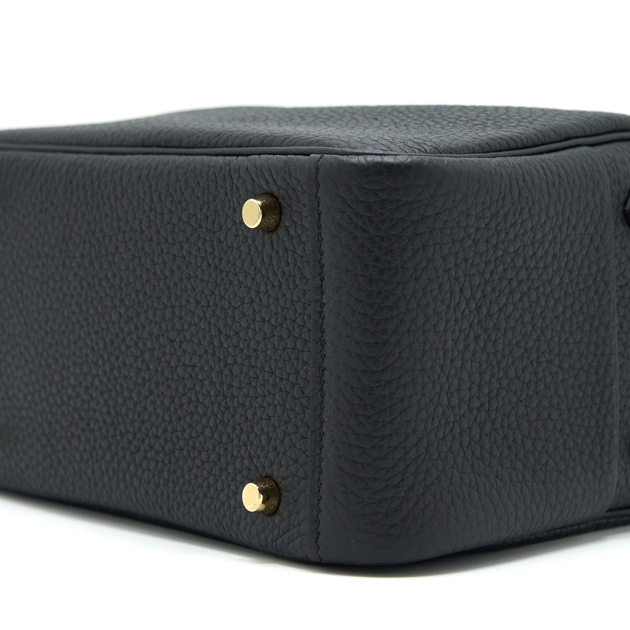 HERMES MINI LINDY BLACK GHW