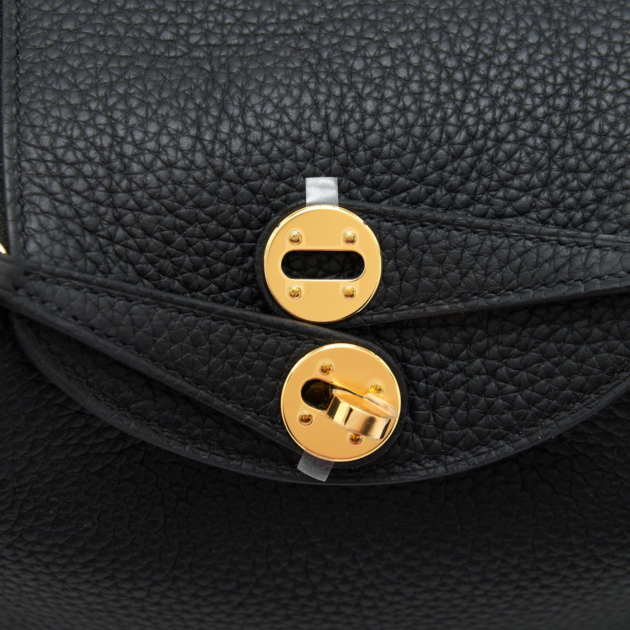 HERMES MINI LINDY BLACK GHW