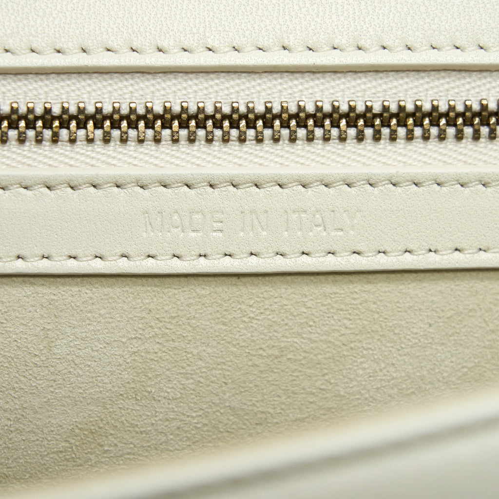 DIOR MEDIUM STUDDED DIORAMA WHITE GHW