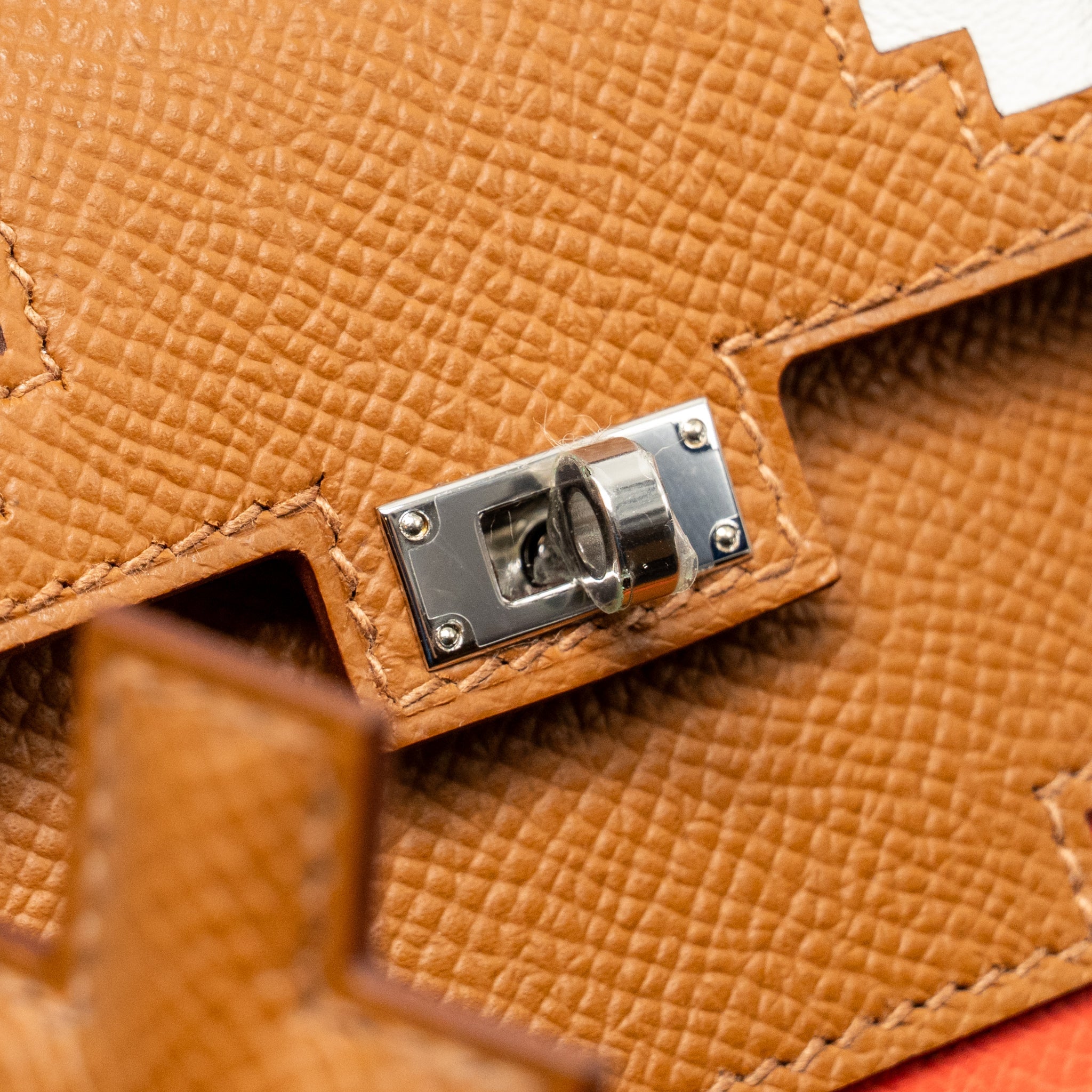 HERMES KELLYDOLE / KELLY DOLE PICTO EPSOM GOLD / ZANZIBAR /  ORANGE FIELD / MILTON SHW