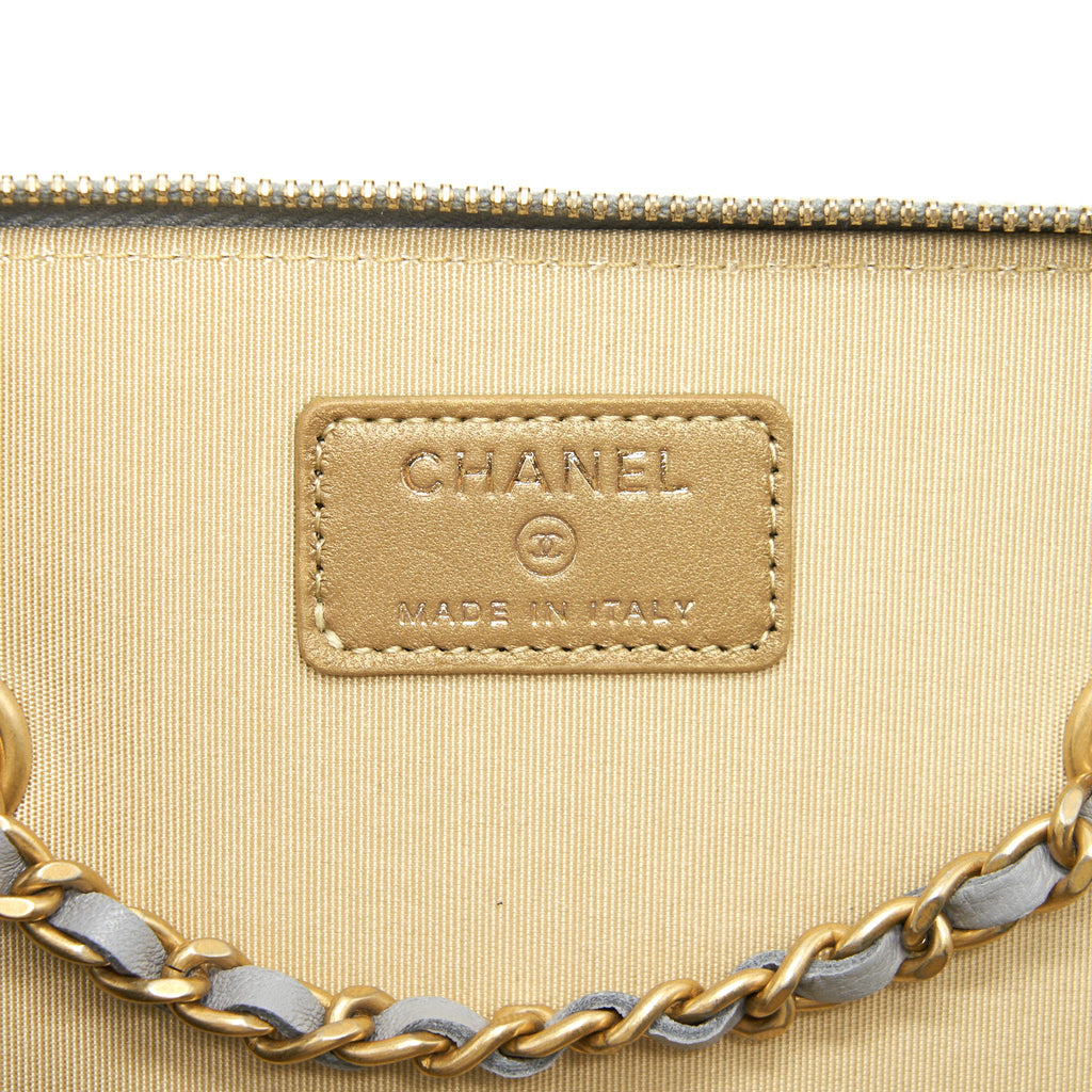 CHANEL 21B GREY GHW SMALL LONG VANITY