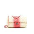 CHANEL MULTI COLOR CAVIAR LARGE FLAP BAG WITH SHW