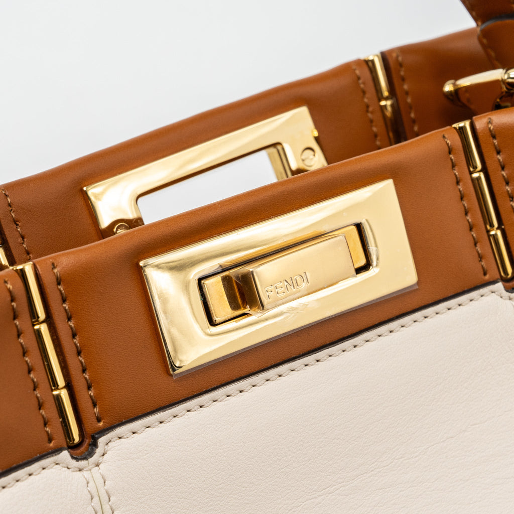 FENDI MEDIUM PEEKABOO BAG CALFSKIN MULTICOLOUR GHW