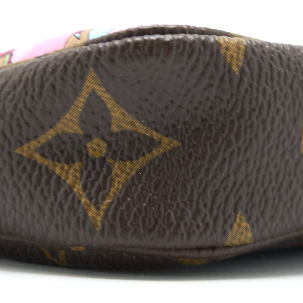 LOUIS VUITTON MINI POCHETTE ACCESSORIES LIMITED VIVIENNE HOLIDAYS JAPAN MONOGRAM CANVAS GHW