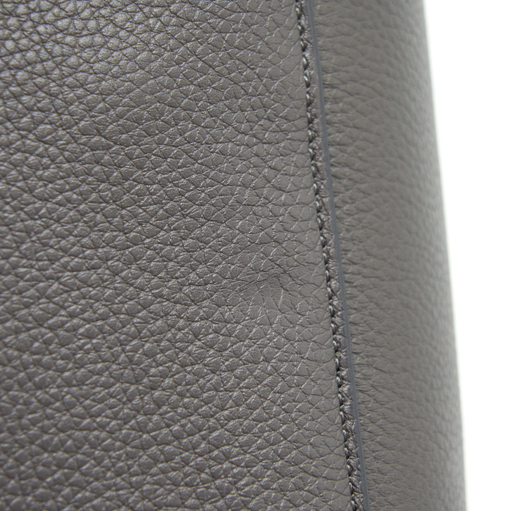 CELINE SANGLE BUCKET BAG GREY GHW