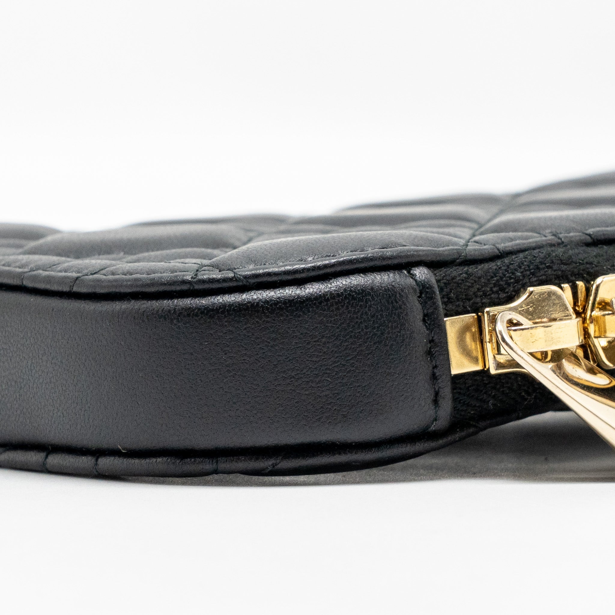 DIOR LADY DIOR CALL’IN DIOR PHONE HOLDER LAMBSKIN BLACK LGHW