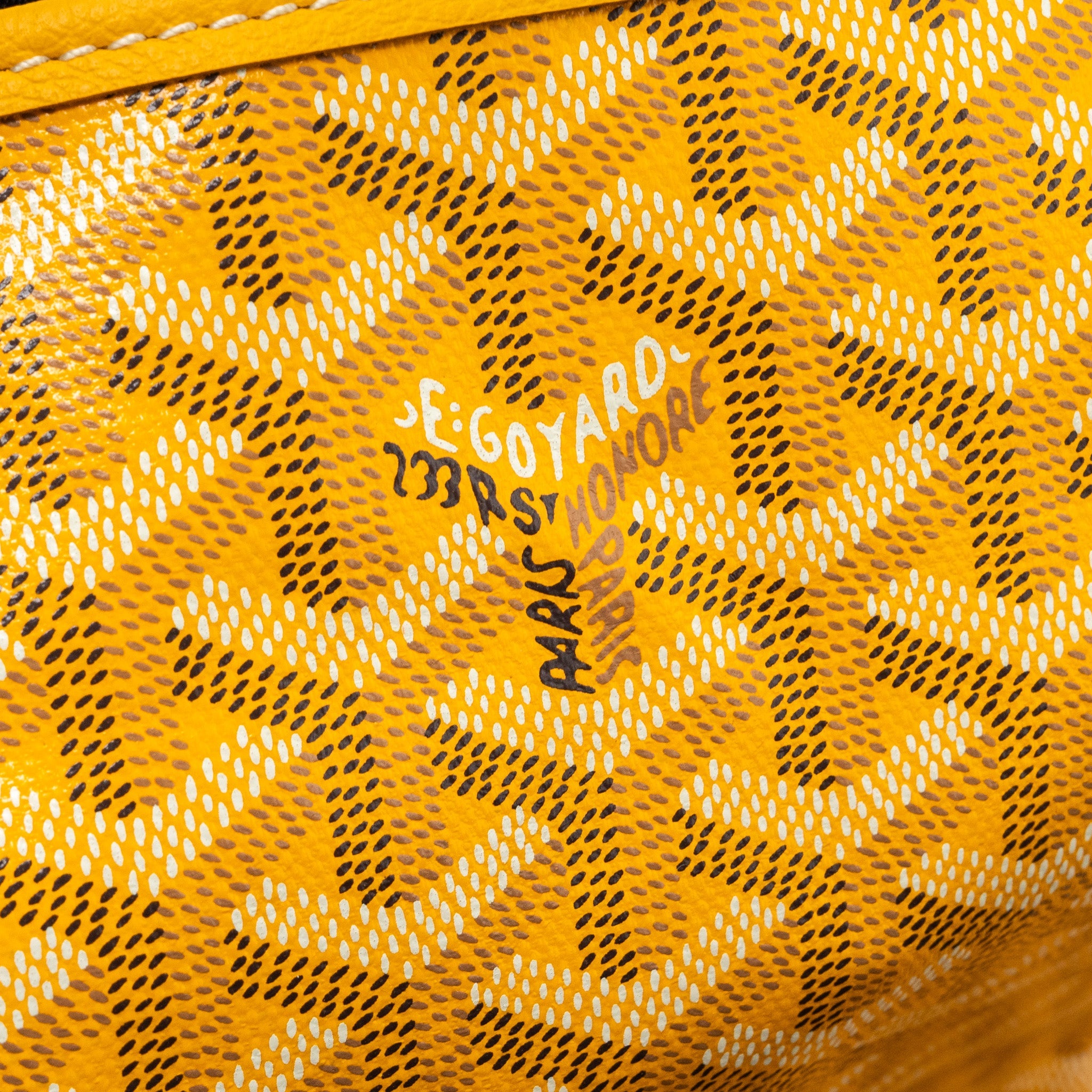 GOYARD SAINT LOUIS PM TOTE BAG CANVAS YELLOW SHW