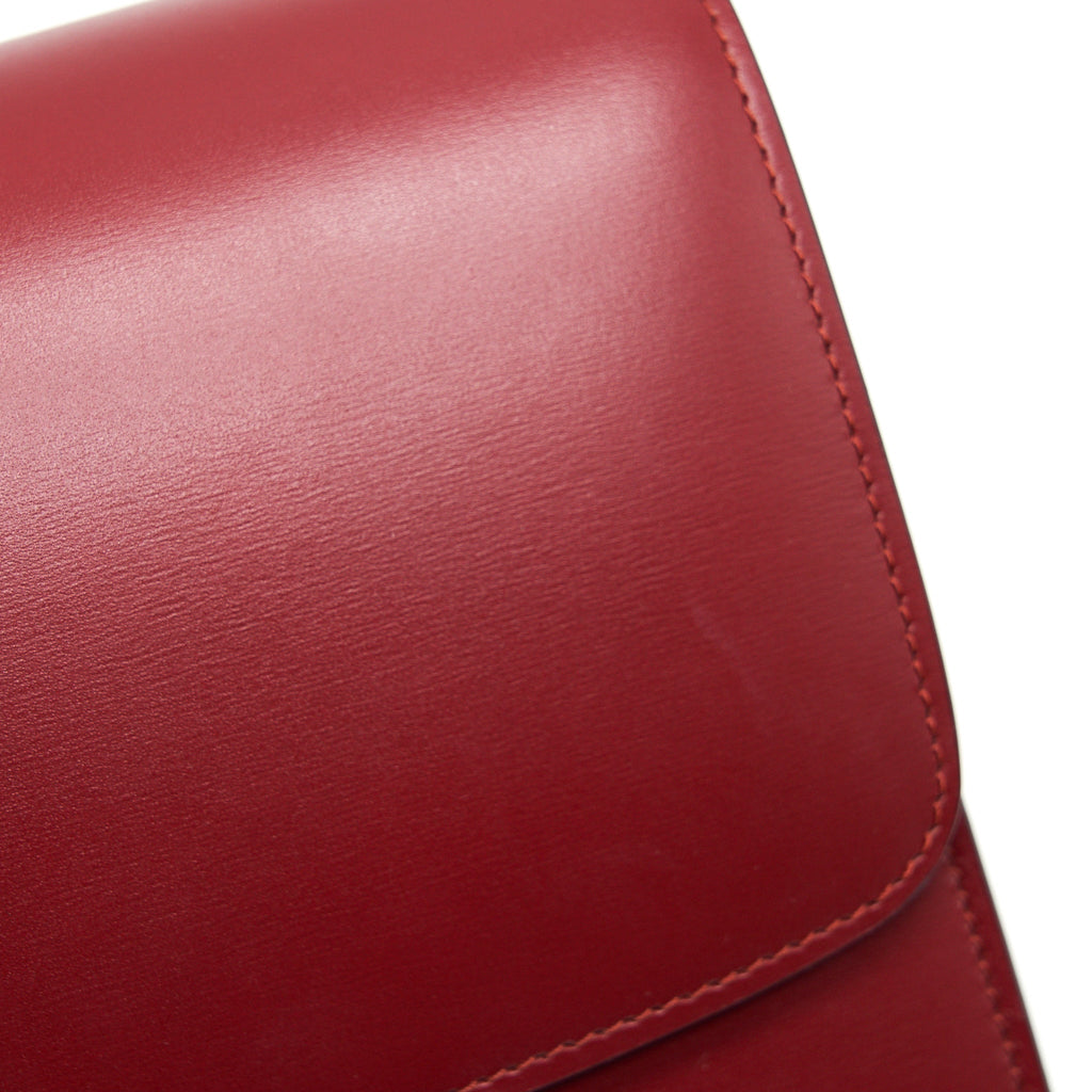CELINE MEDIUM CLASSIC BOX BAG RED GHW