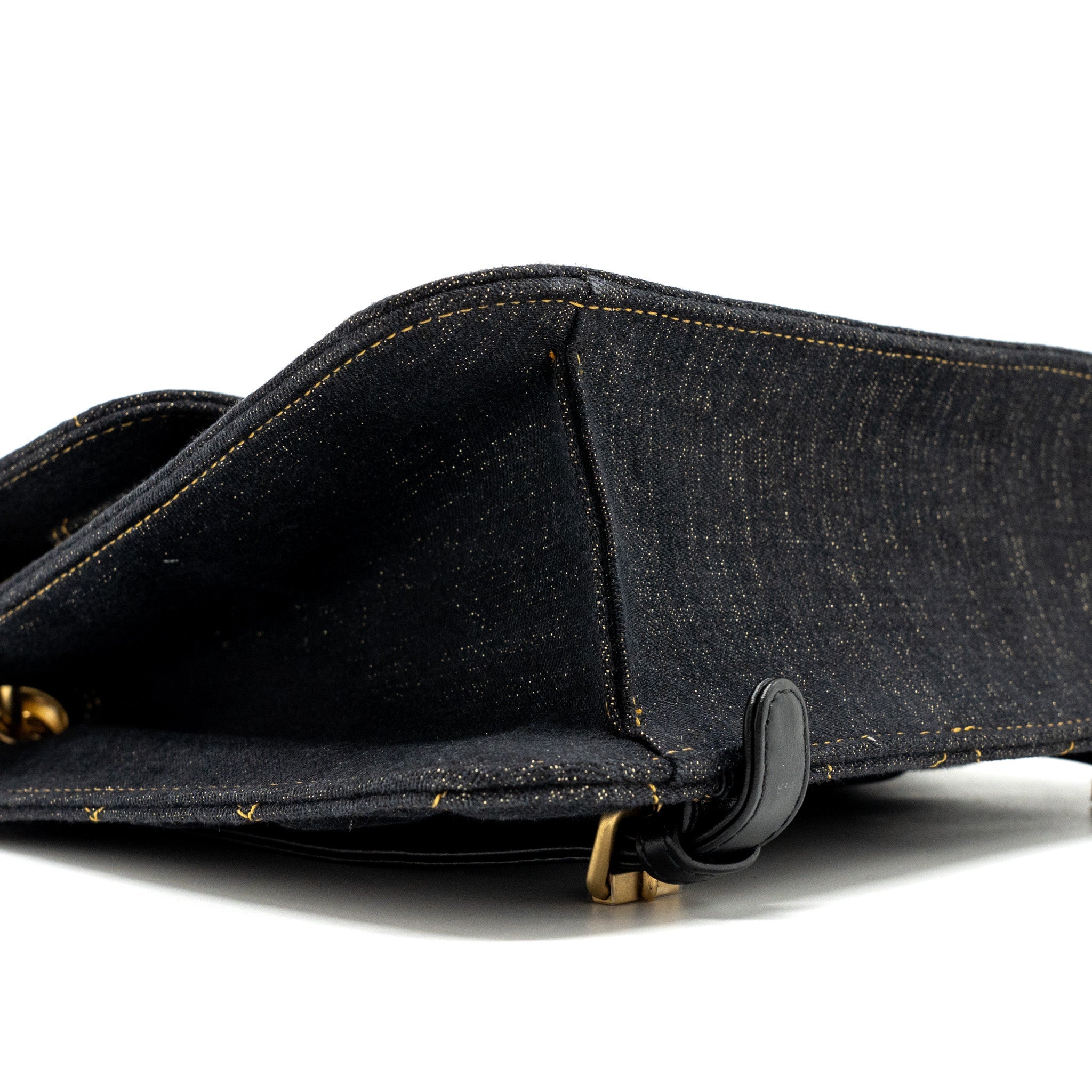CHANEL 23S FLAP BACKPACK DENIM DARK BLUE BRUSHED GHW (MICROCHIP)