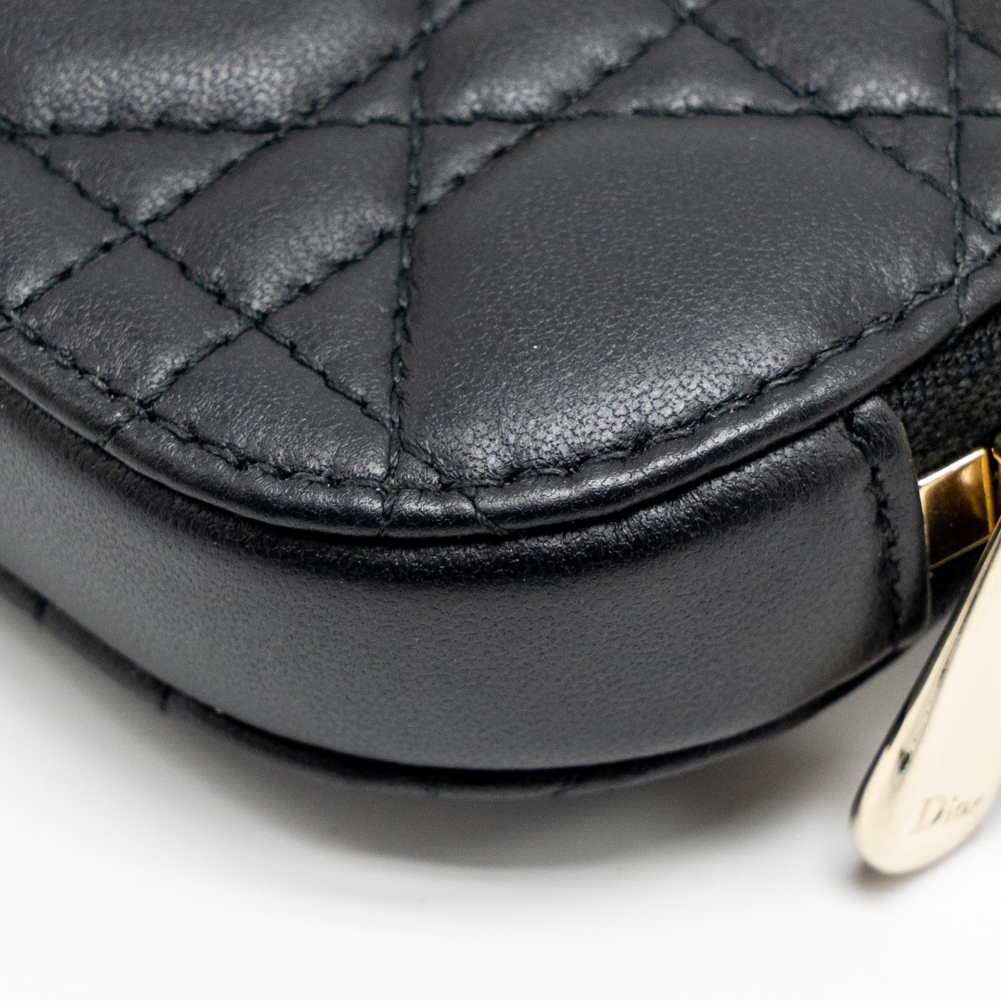 DIOR LADY DIOR CALL’IN DIOR PHONE HOLDER LAMBSKIN BLACK LGHW