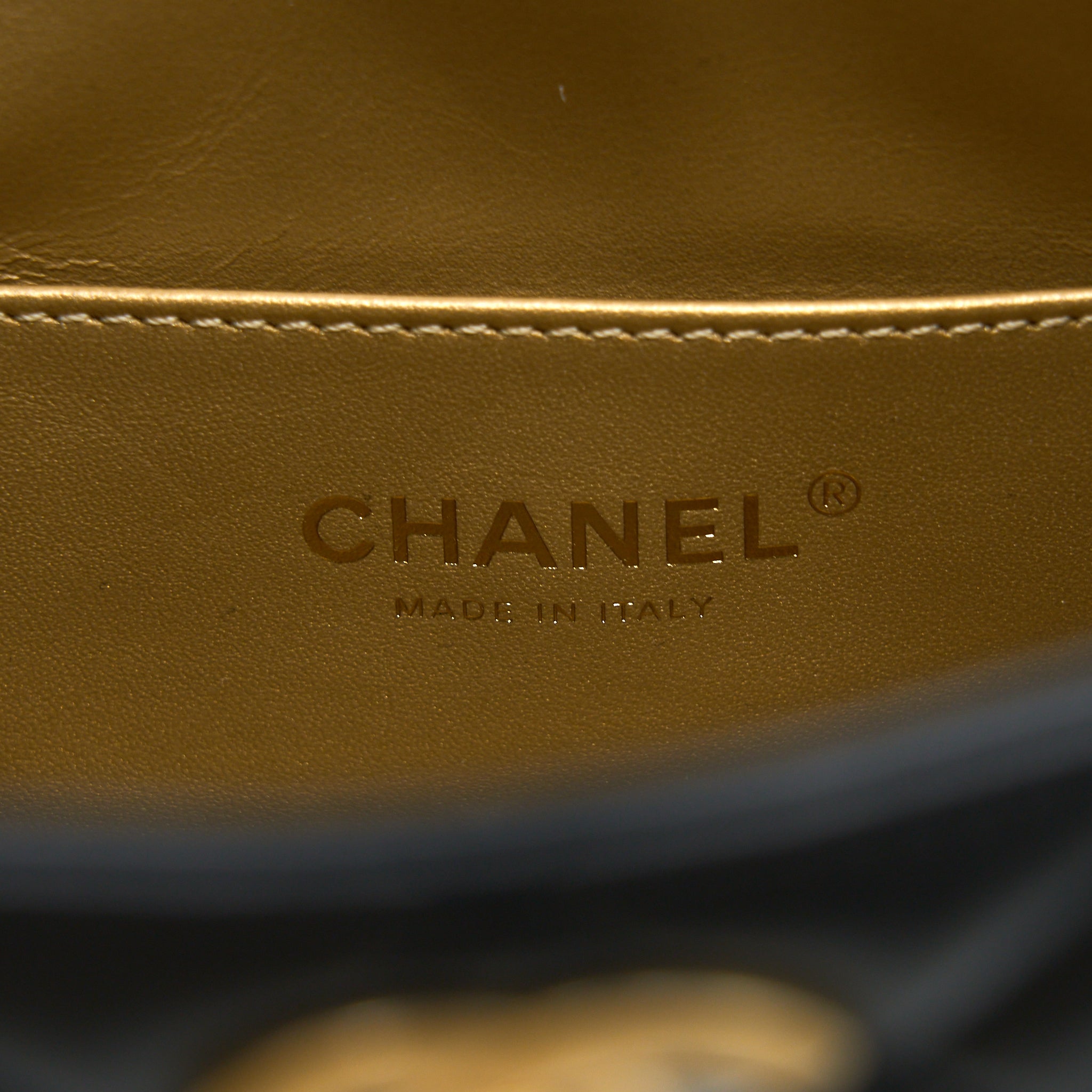 CHANEL PEARL CRUSH HOBO BAG LAMBSKIN BLACK GHW (MICROCHIP)
