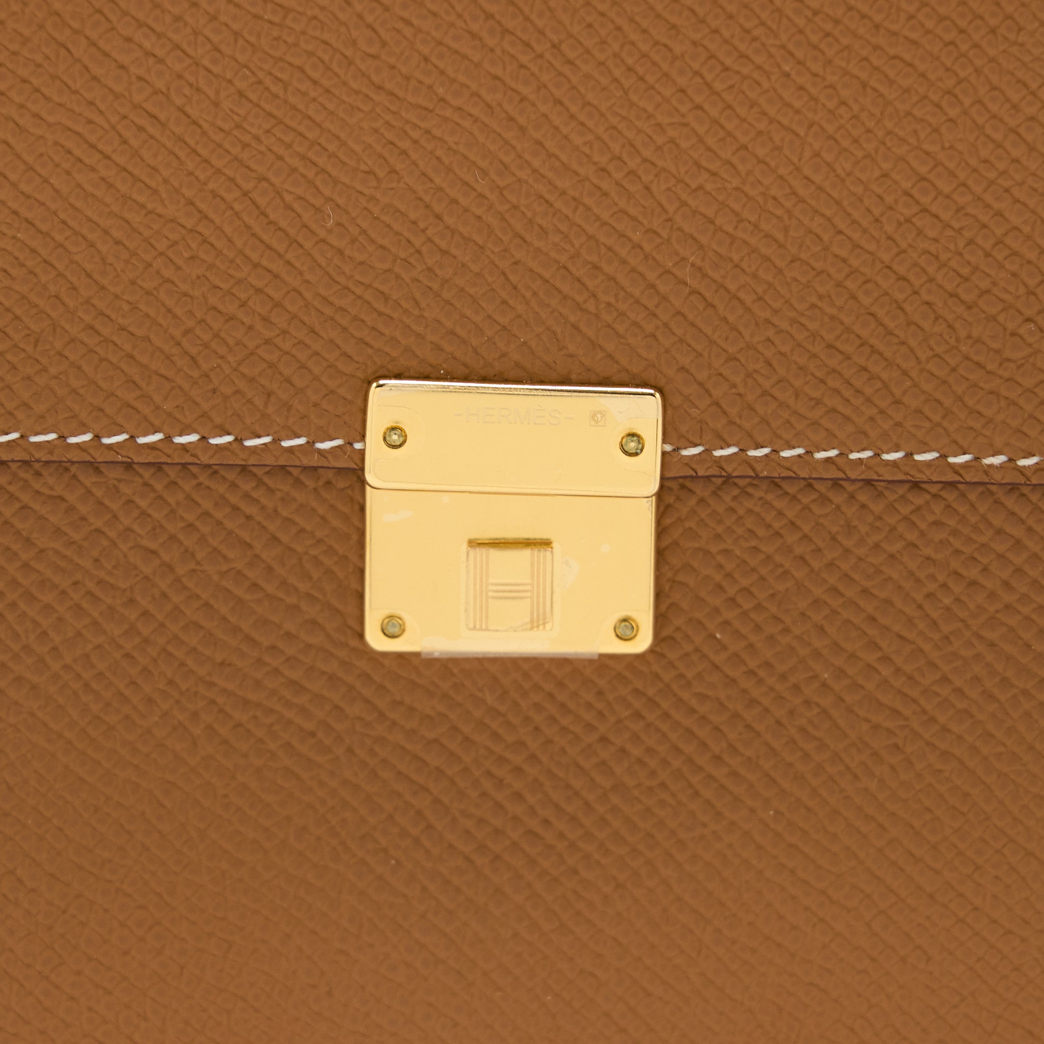 HERMES CLIC 16 WALLET EPSOM GOLD GHW