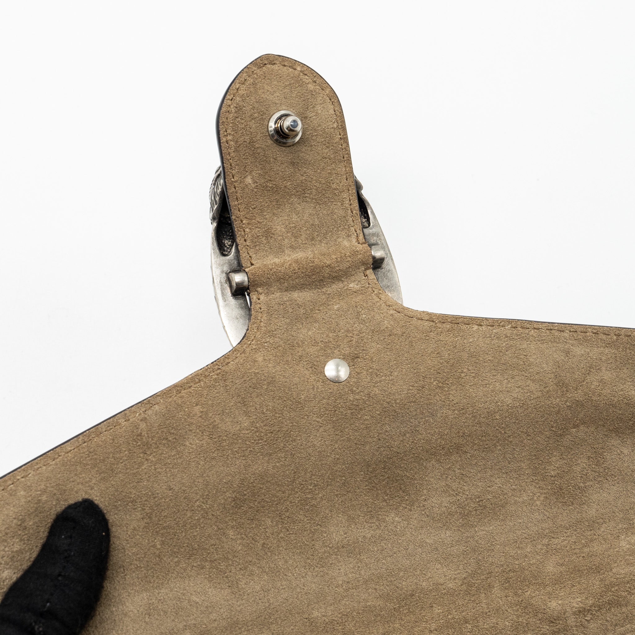 GUCCI SMALL DIONYSUS BAG GG SUPREME CANVAS / SUEDE SHW