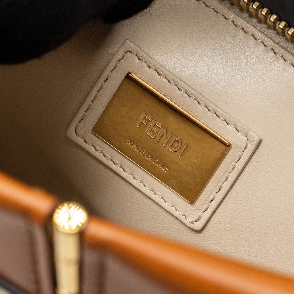 FENDI MEDIUM PEEKABOO BAG CALFSKIN MULTICOLOUR GHW