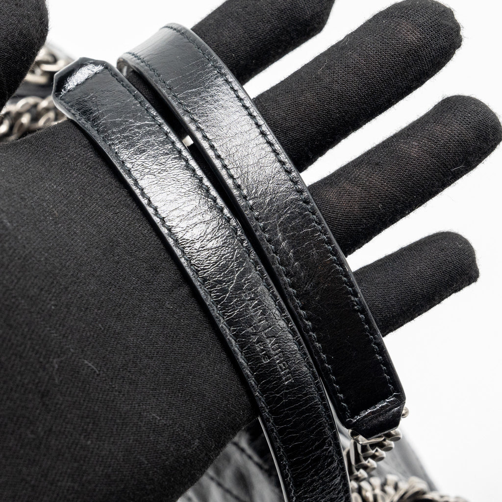 SAINT LAURENT/YSL MEDIUM NIKI CALFSKIN BLACK SHW