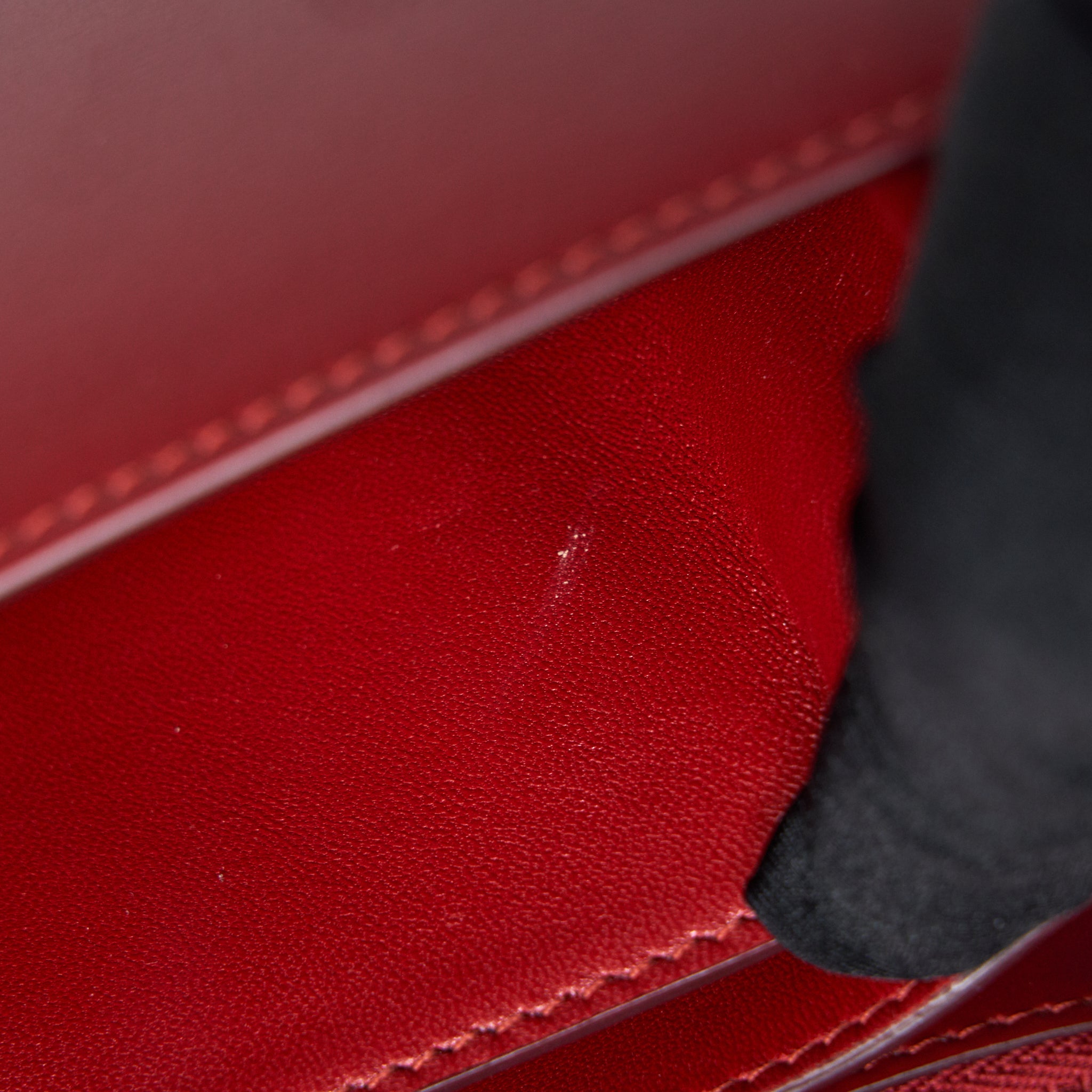 CELINE MEDIUM CLASSIC BOX BAG RED GHW
