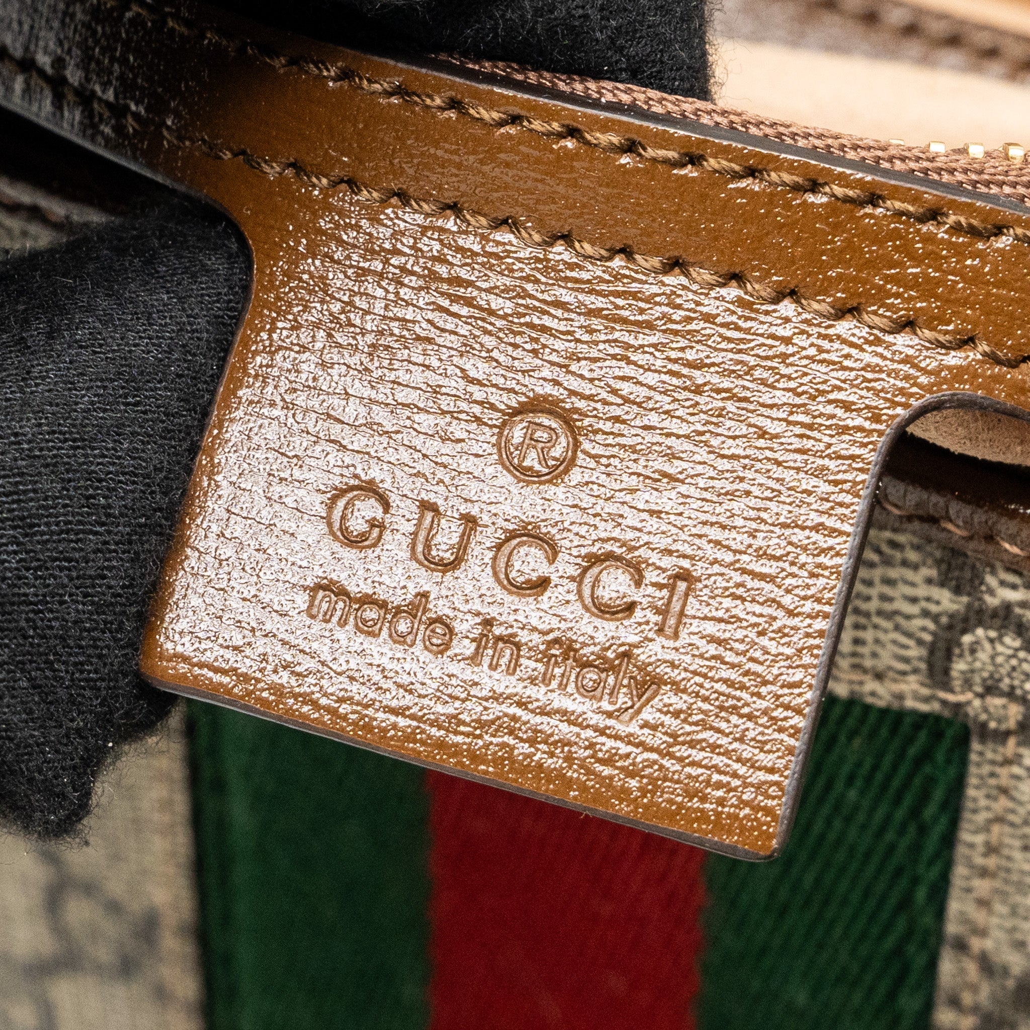 GUCCI JACKIE 1961 SMALL SHOULDER BAG GG SUPREME CANVAS/CALFSKIN BROWN/MULTICOLOUR GHW