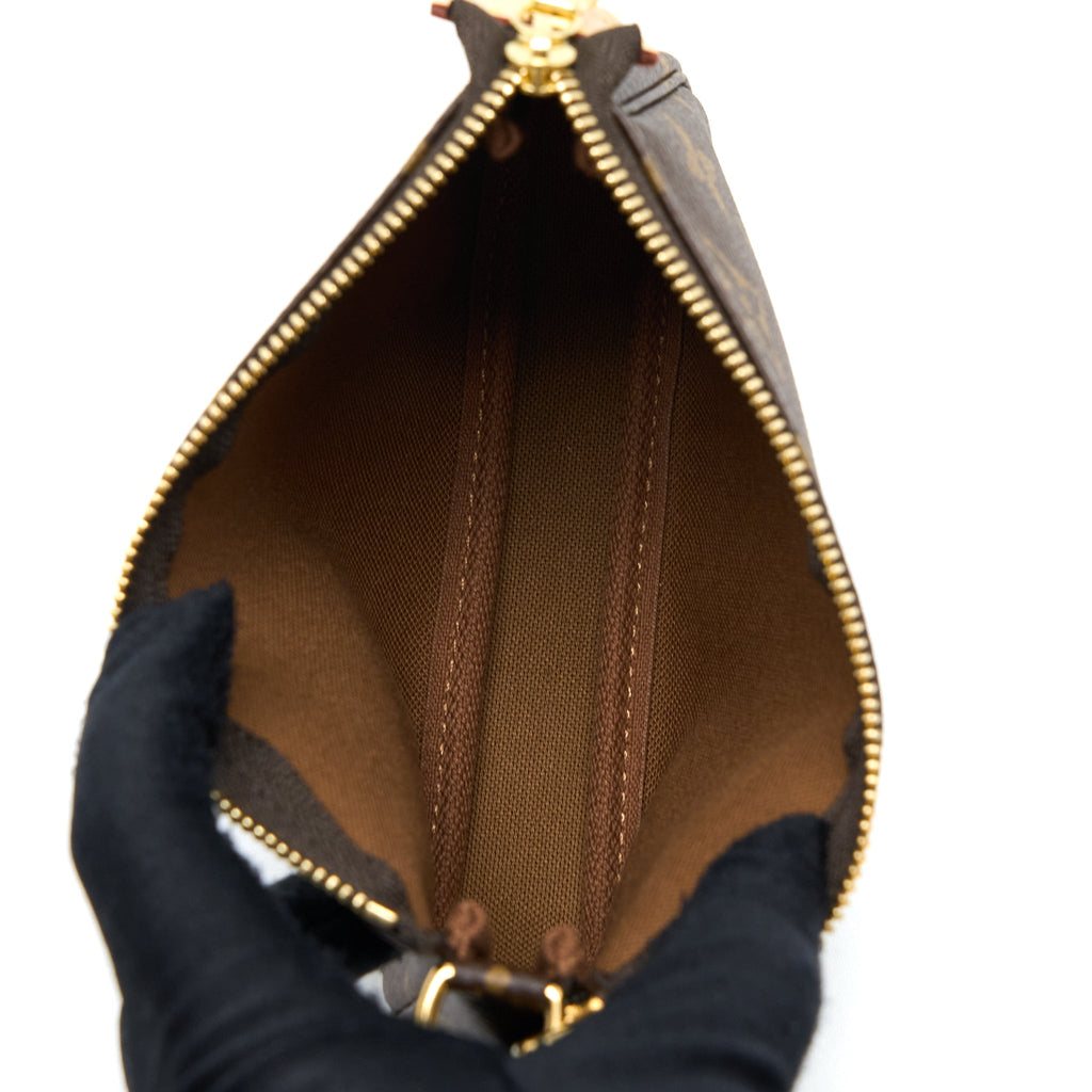 LOUIS VUITTON MINI POCHETTE ACCESSORIES MONOGRAM CANVAS GHW