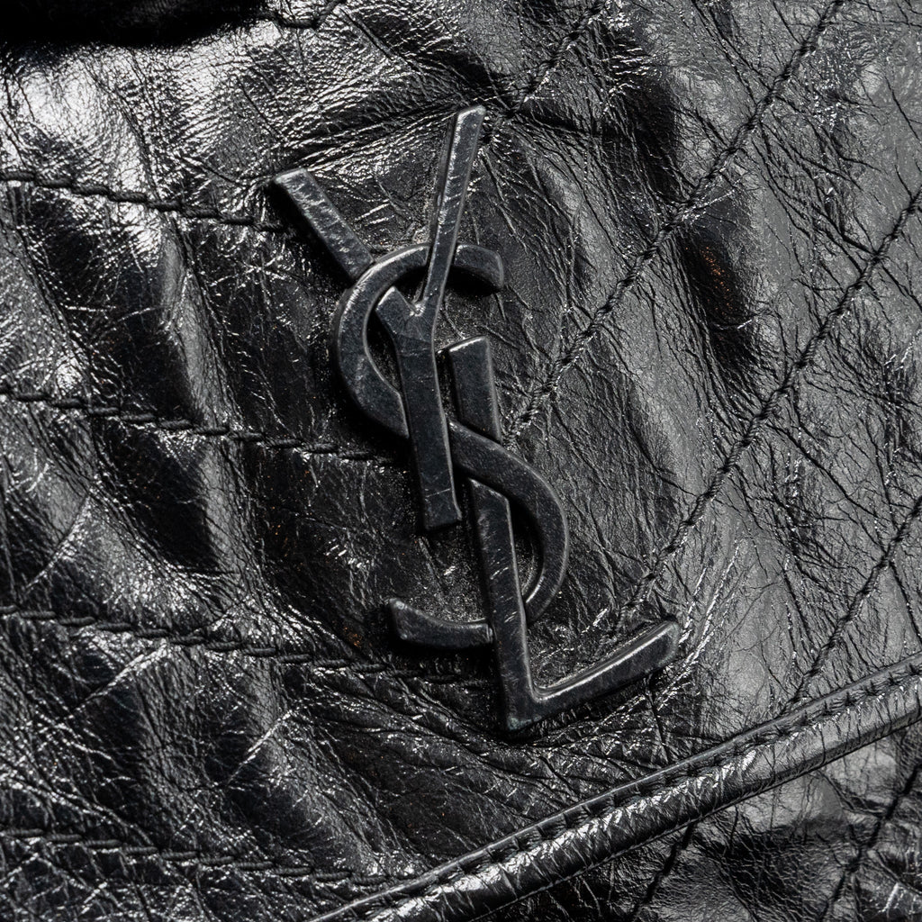 SAINT LAURENT/YSL MEDIUM NIKI CALFSKIN BLACK SHW