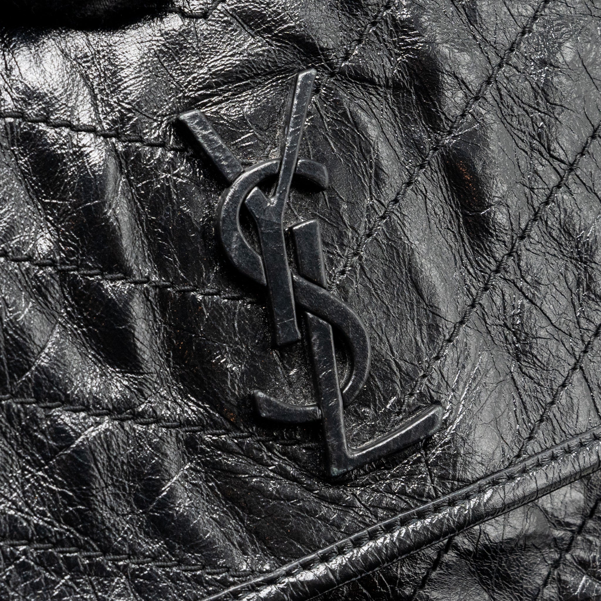 SAINT LAURENT/YSL MEDIUM NIKI CALFSKIN BLACK SHW